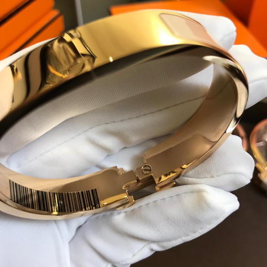 爱马仕H手镯-奶茶色珐琅 商品图7