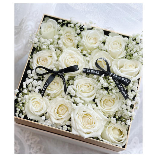 《白雪公主》-白玫瑰花盒 商品图1