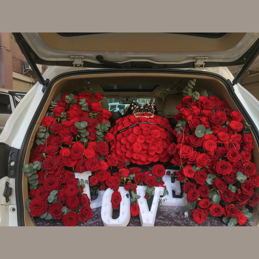 「思念」-大红色系后备箱惊喜布置 商品图2