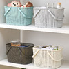 【多色可选】可爱收纳洗澡篮子浴筐蓝洗浴框洗漱篮手提浴篮学生浴室 商品缩略图6