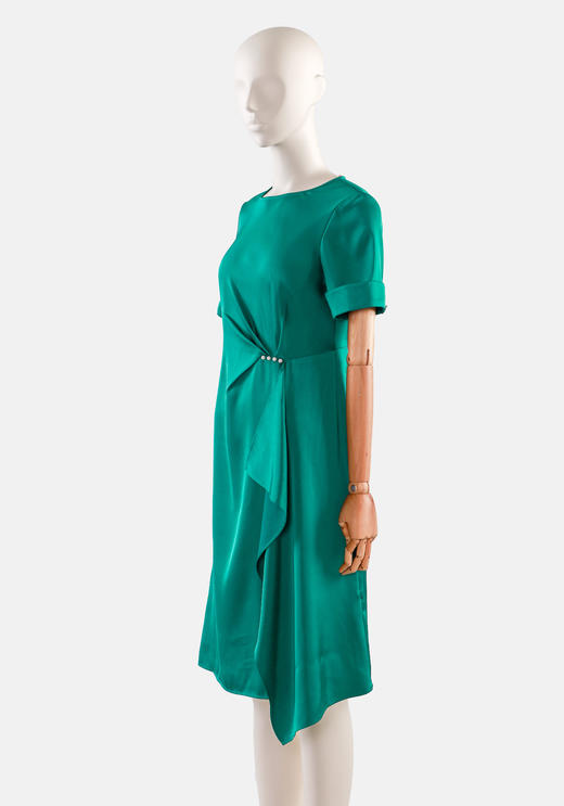 侧不对称摆钉珠气质连衣裙 商品图1