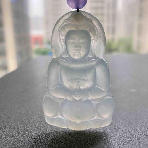 冰种飘阳绿翡翠大观音 商品图8