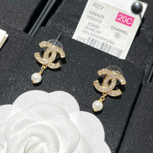 CHANEL香奈儿双c珍珠耳钉耳环 商品图2