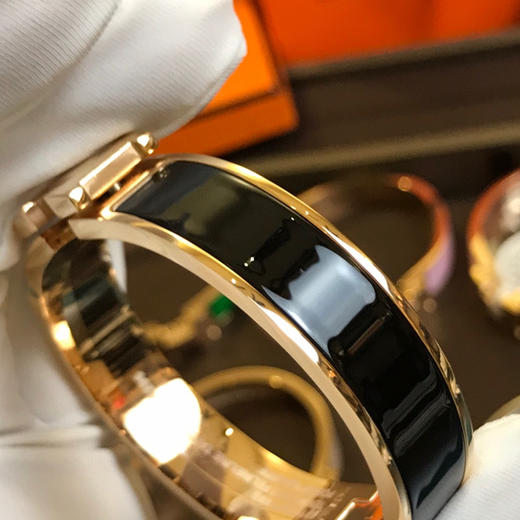 爱马仕H手镯-黑色珐琅 商品图5