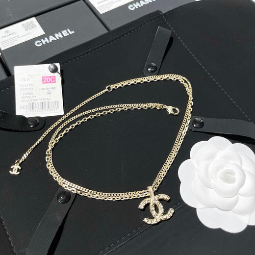 CHANEL香奈儿双c双层项链毛衣链 商品图4