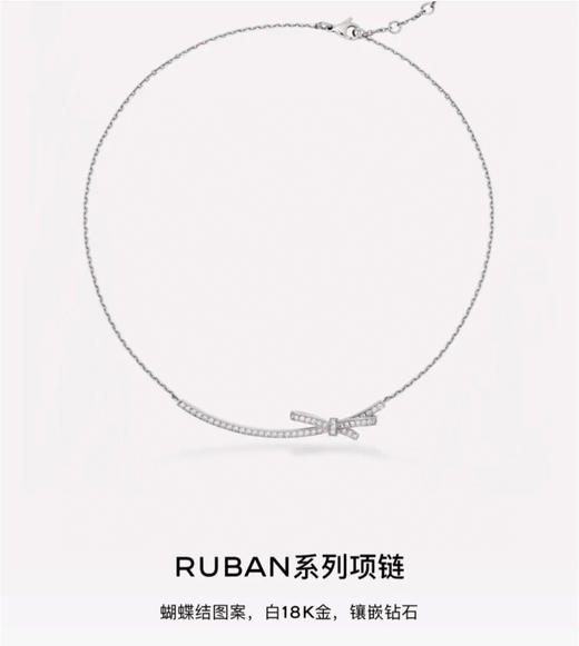CHANEL香奈儿蝴蝶结满钻项链 商品图2