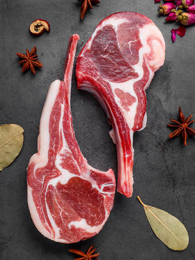 手抓羊排原切山姆同款原味无腌制香煎法式羊排600g，送调料