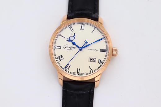 新升级版‼️采用纯进口机芯，GL格拉苏蒂参议员大日历 大窗口真月相功能 商品图0