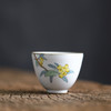 「汝窑手绘枇杷品茗杯功夫茶杯」景德镇手工陶瓷 单杯主人杯开片可养 商品缩略图0