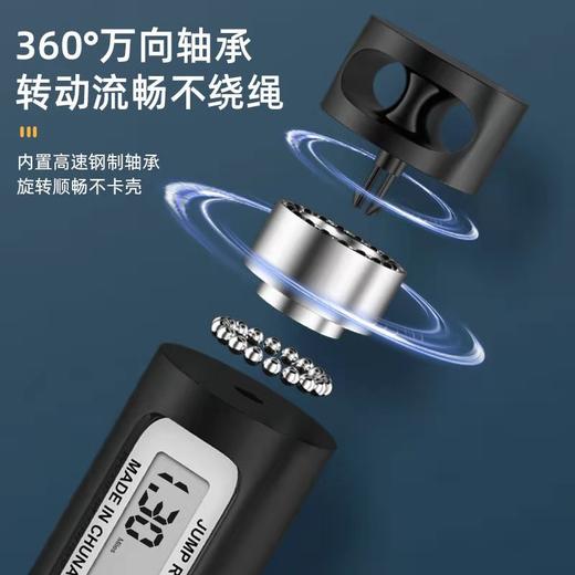 【智能计数跳绳  塑造傲人身材】新款智能计数负重跳绳 全新升级芯片、四大模式随意切换、防滑手柄 干爽防潮不变形 多色可选 商品图2