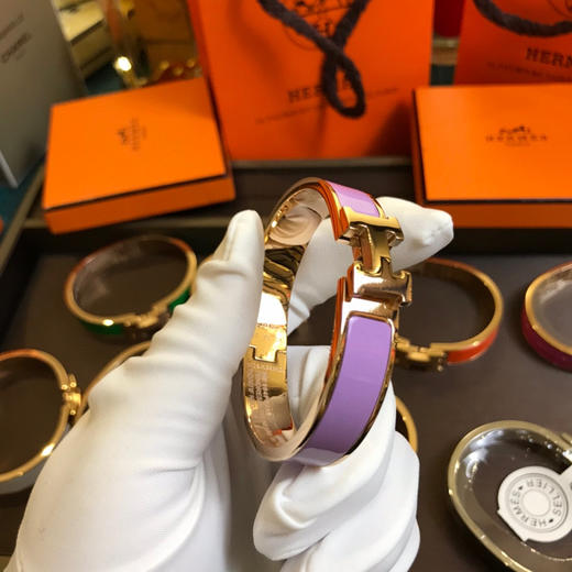 爱马仕H手镯-香芋紫珐琅 商品图3