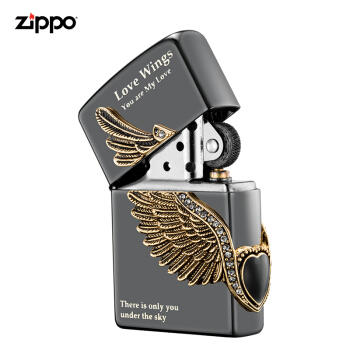 芝宝打火机爱情之翼-黑冰ZBT-1-16a 商品图1