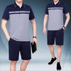 PDD-MRYD210427爸爸夏装套装中老年夏季休闲运动套装男短袖短裤大码宽松男装 商品缩略图3