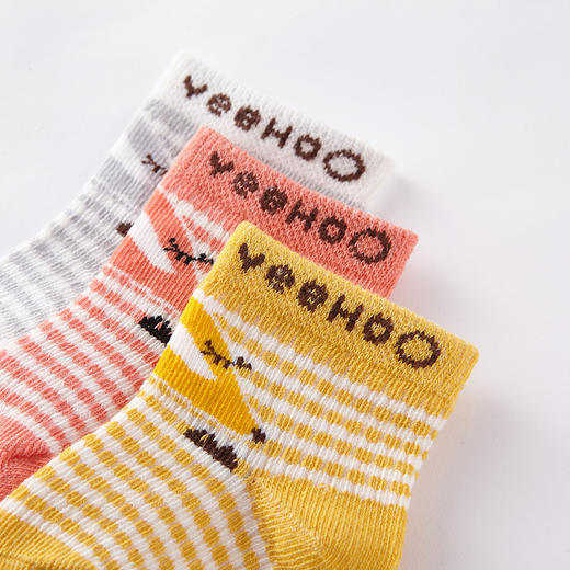 英氏婴儿袜子男女宝3双装袜四季袜YIWAJ11027A01 YIWAJ11026A01 商品图2