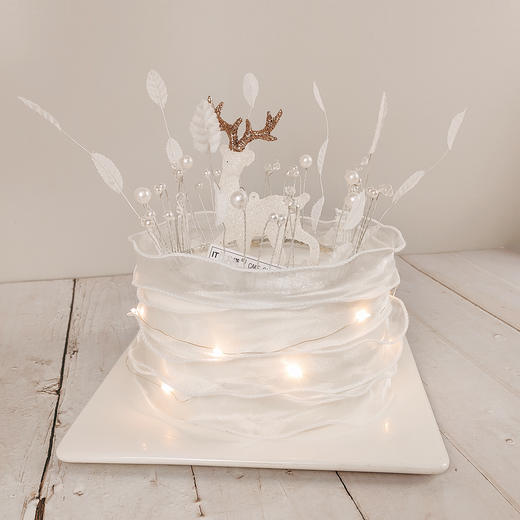 【白鹿】仙女风 酸奶油 生日蛋糕 商品图0