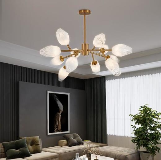 灯具迈创瑞全铜吊灯后现代客厅水晶灯