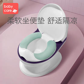 babycare儿童坐便器坐垫宝宝粘贴式马桶贴小孩保暖毛绒套3对装