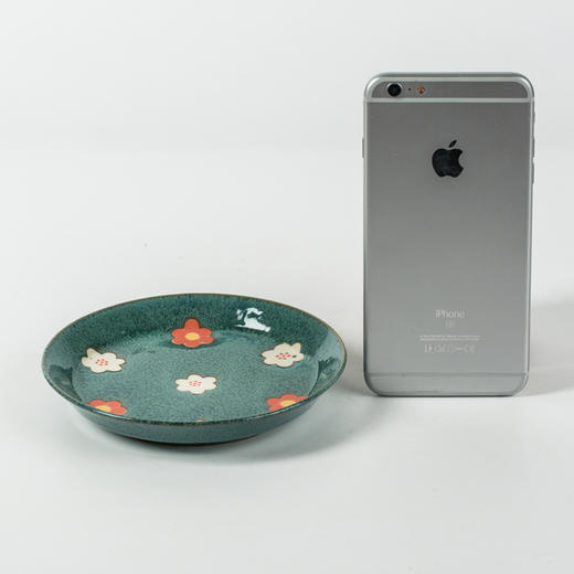 【AITO】日本原产 美浓烧Nordic Flower陶瓷盘点心碟5件套装 商品图1
