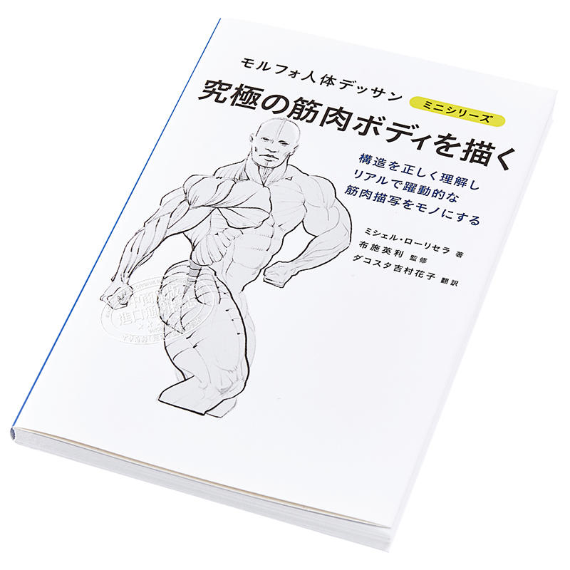 中商原版 究极的肌肉画法morpho人体素描日文原版究極の筋肉ボディを描くモルフォ人体デッサンミニシリーズ