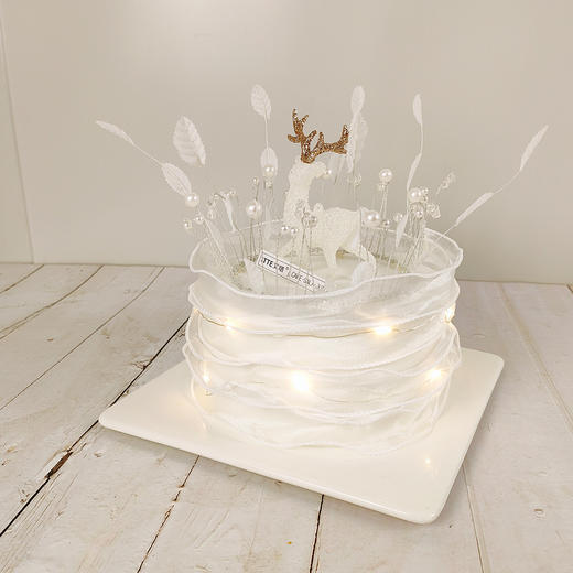 【白鹿】仙女风 酸奶油 生日蛋糕 商品图1