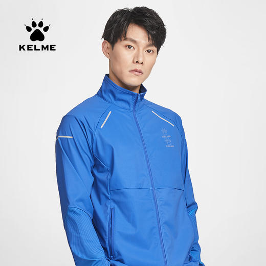 卡尔美运动休闲开衫外套新款夏季梭织薄款拼接健身跑步上衣 商品图0