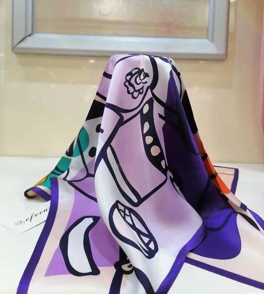 3F  ALA桑蚕丝小方巾 商品图3