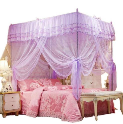 【蚊帐】*高贵优雅宫廷落地式三开门方顶公主蚊帐 商品图4