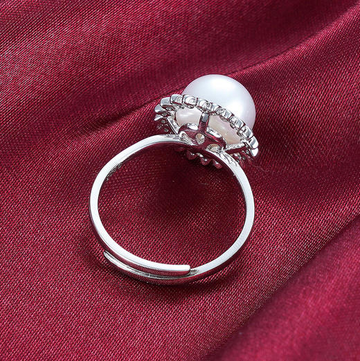 S925银珍珠戒指【RM0337-XF】2104 商品图1
