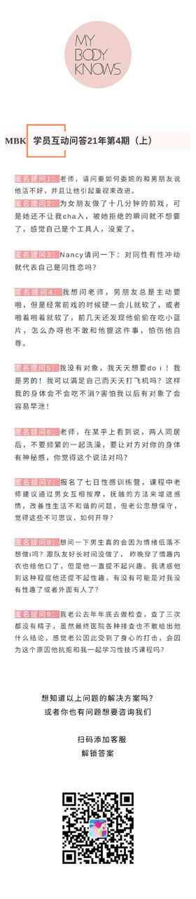 21年4月第4期互动问答精华汇总（上）