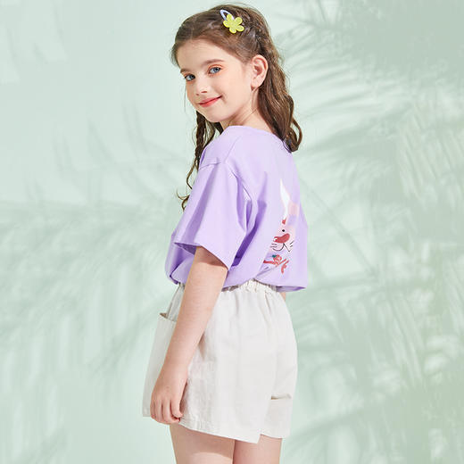 【爆款特价】龙之涵 亲子款女童花苞腰纯棉短裤 水洗棉布料 100%棉 婴幼儿A类标准 商品图11