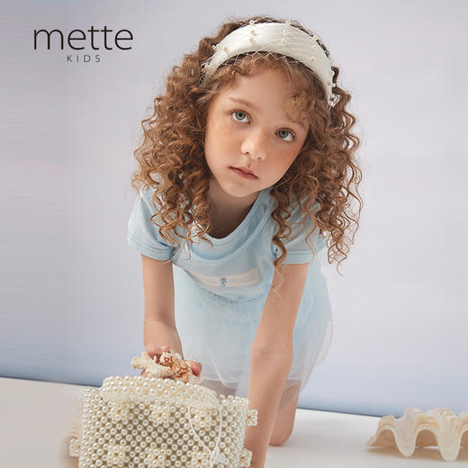 【两件套连衣裙】21年夏新品女童两件套网纱抽褶中长款连衣裙 商品图0