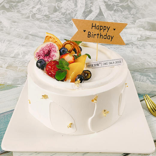 【快乐时光】ins风网红  水果蛋糕 酸奶油 商品图0