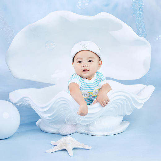 英氏男宝条纹短蛤夏季连体衣迪士尼YZJAJ21001A01 YZJAJ21002A01 商品图2