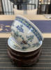 涂杏花：青花斗彩莲托八宝盖碗 商品缩略图2