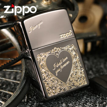 芝宝打火机爱情-黑冰ZBT-1-9 商品图0