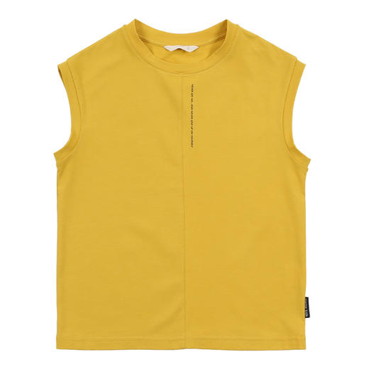 【男童无袖纯棉t恤】21年夏季新品纯棉t桖时尚字母印花薄上衣 商品图7