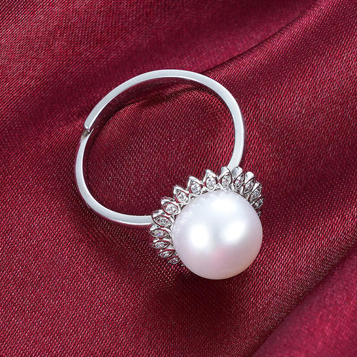 S925银珍珠戒指【RM0337-XF】2104 商品图0