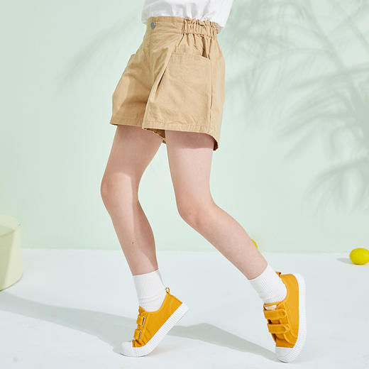 【爆款特价】龙之涵 亲子款女童花苞腰纯棉短裤 水洗棉布料 100%棉 婴幼儿A类标准 商品图0