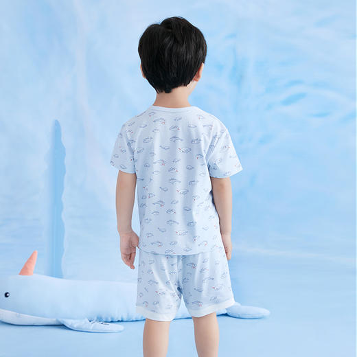 英氏儿童套装男女宝宝夏季居家内衣短袖休闲套装YLNCJ21002A01 商品图1