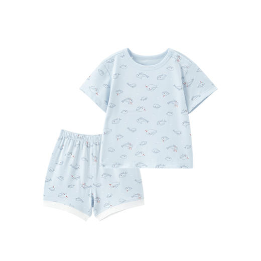 英氏儿童套装男女宝宝夏季居家内衣短袖休闲套装YLNCJ21002A01 商品图4