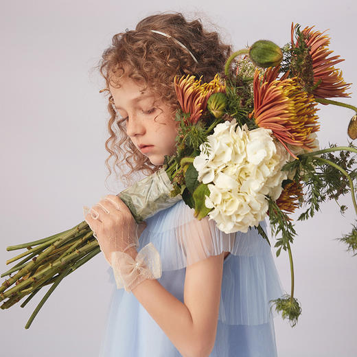 【多层网纱连衣裙】21年夏季新品女童多层网纱无袖中长款连衣裙 商品图1