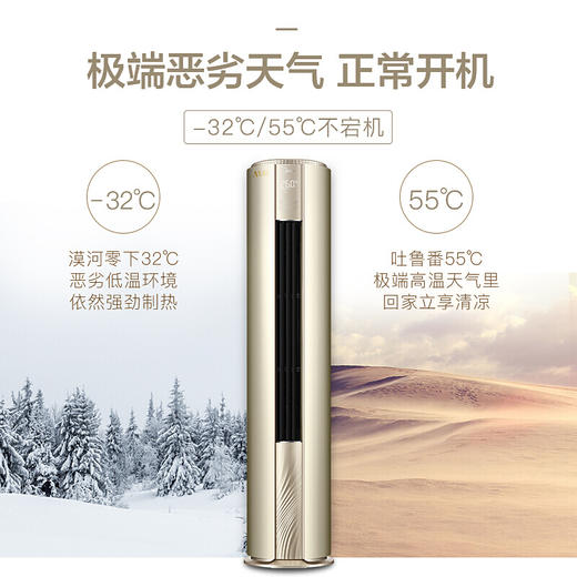 美的Midea KFR-51LW/BP3DN8Y-YB300(1) 新一级能效变频客厅圆柱立式空调 商品图1