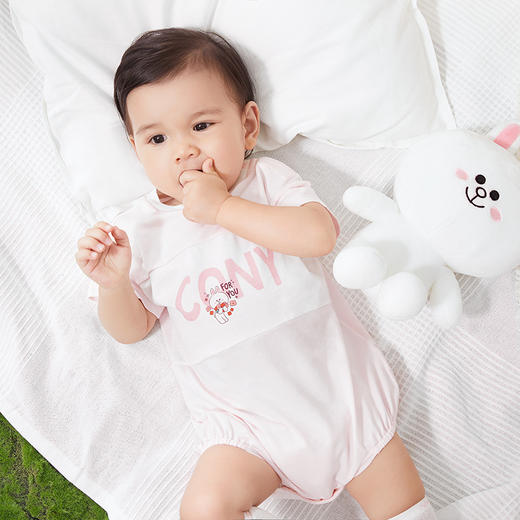 英氏婴儿连体衣短袖哈衣爬服夏季YZJAJ21003A01 YZJAJ21004A01 商品图3