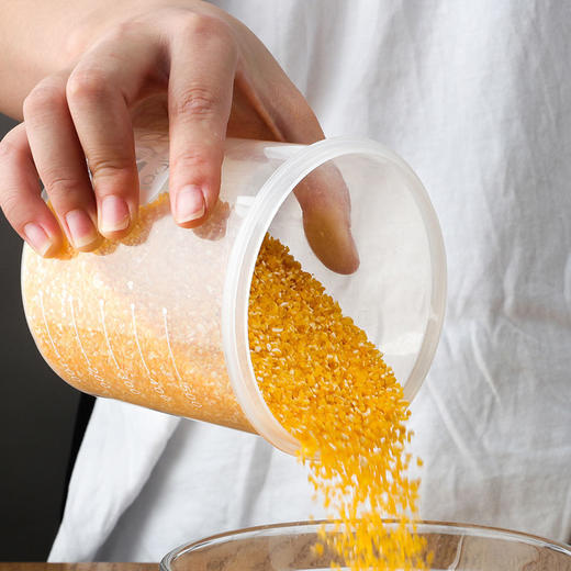 【厨房塑料保鲜密封罐】防潮密封罐六件套 厨房用品粮食储存储物罐子家居食品收纳盒整理 商品图3