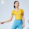 【断码捡漏】卡益裸感花边短袖T恤KL03710瑜伽服健身服 商品缩略图2
