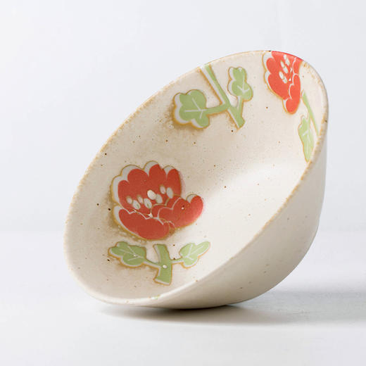 【AITO】日本原产 美浓烧Nordic Flower陶瓷碗碟 花朵夏荷 商品图9