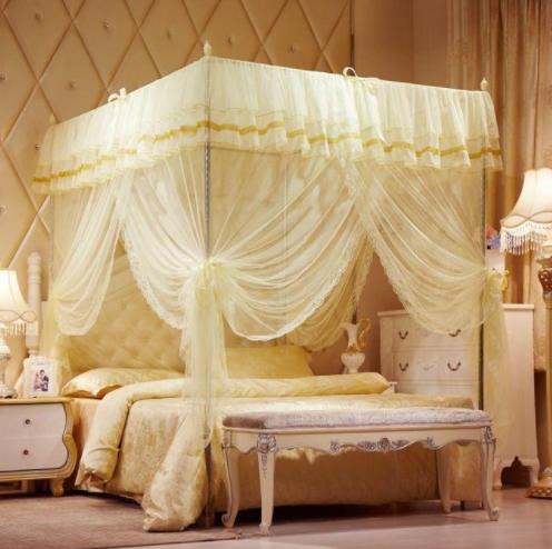 【蚊帐】*高贵优雅宫廷落地式三开门方顶公主蚊帐 商品图3