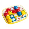 Quercetti启迪 早教系列 笑脸幼儿拼图（圆形方形三角形3色精装版）Q4410 1.5+岁 意大利 商品缩略图0