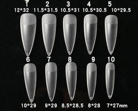 透明.磨砂无痕甲片504片  多款可选 全号.单号 补充装