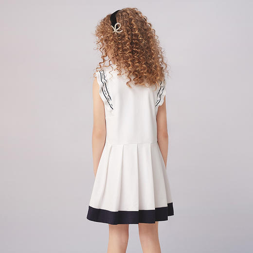 【无袖纯棉童连衣裙】21年夏季新品中长款连衣裙时尚无袖薄裙子 商品图3